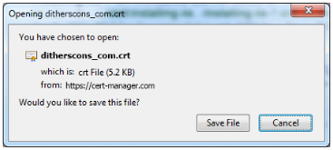 Download Certificate Screenshot